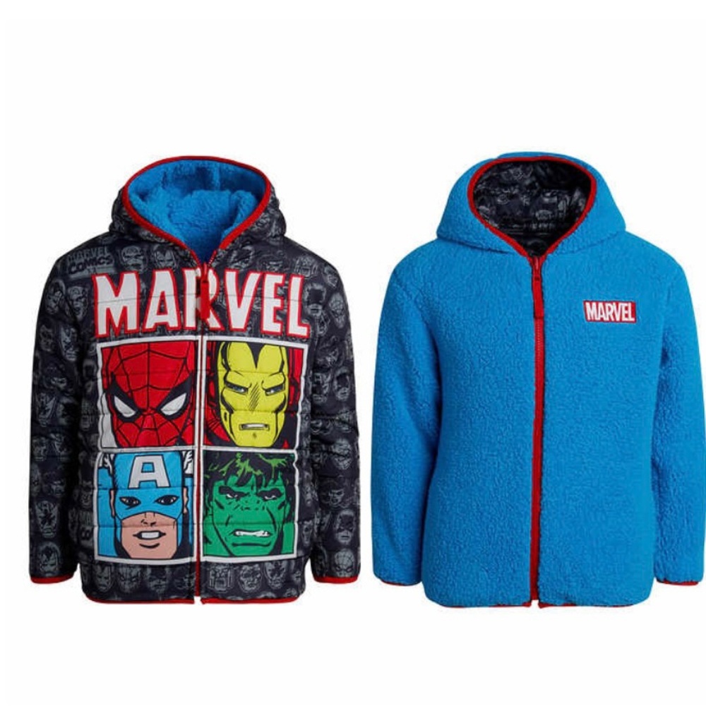 Marvel’s Avenger’s Kids Reversible Puffer Jacket